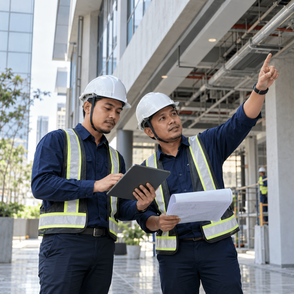 IXIS building professionals reviewing a property project